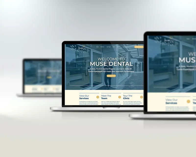 Muse Dental website designed by HealthOne Websites