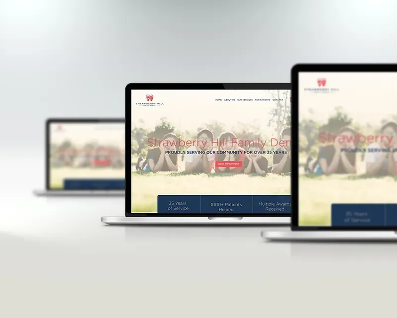 Strawberry Hills Dental website designed by HealthOne Websites