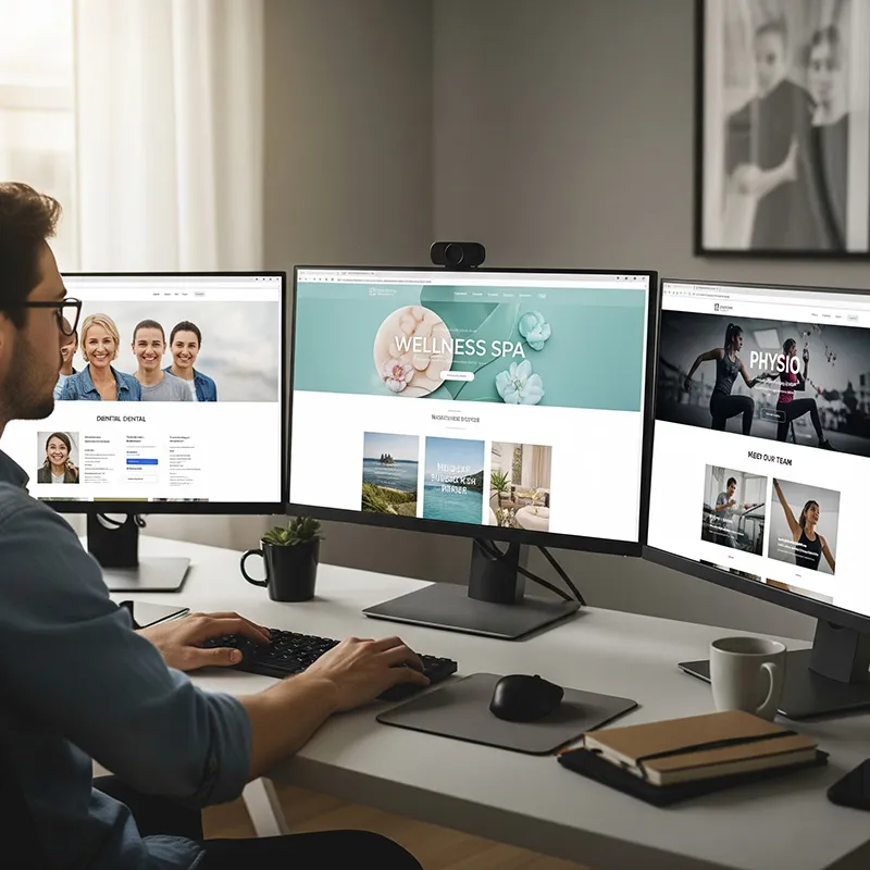 A specialist building websites for several different healthcare disciplines