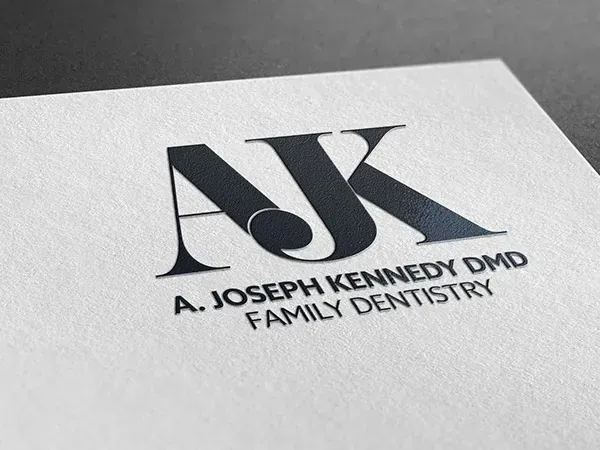 AJK Family Dental logo and brand identity by HealthOne Websites
