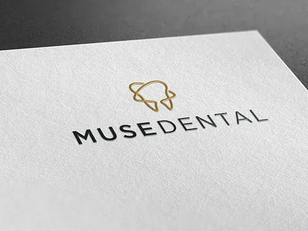 Muse Dental logo and brand identity by HealthOne Websites